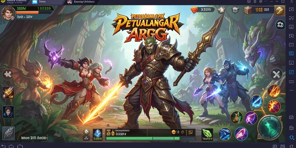 Screenshot menampilkan aksi pertarungan epik di 333V.