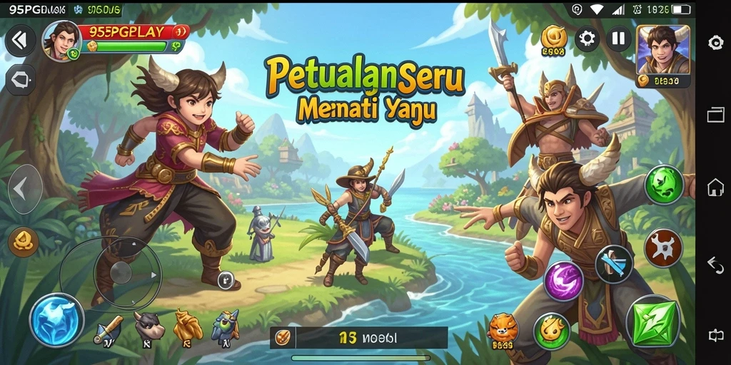 Tangkapan layar gameplay yang menampilkan petualangan mendebarkan di 95PGPLAY.