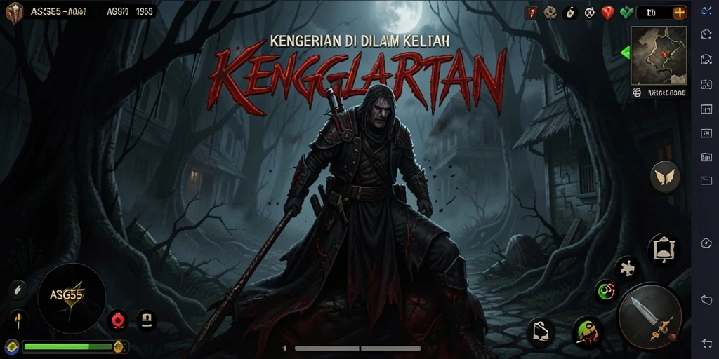 Tampilan gameplay Horror yang menegangkan dan atmosfer mencekam.