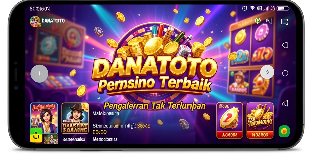 Screenshot gameplay <strong>DANATOTO</strong> yang menampilkan suasana kasino yang mendebarkan.