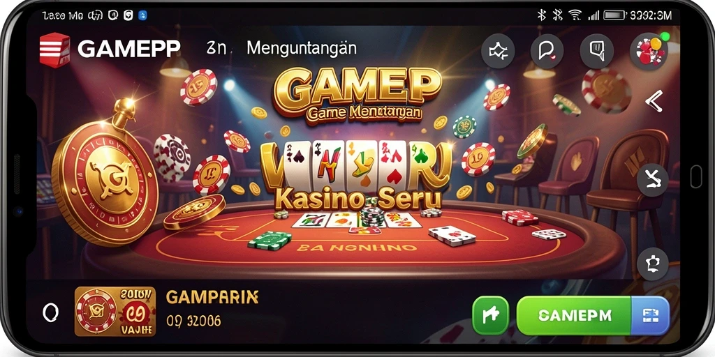 Tampilan permainan Kasino GAMERP yang menarik dan interaktif.