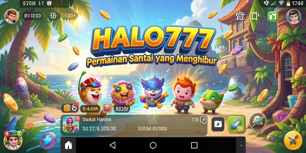 Tampilan gameplay menarik dari HALO777, penuh warna dan keseruan.