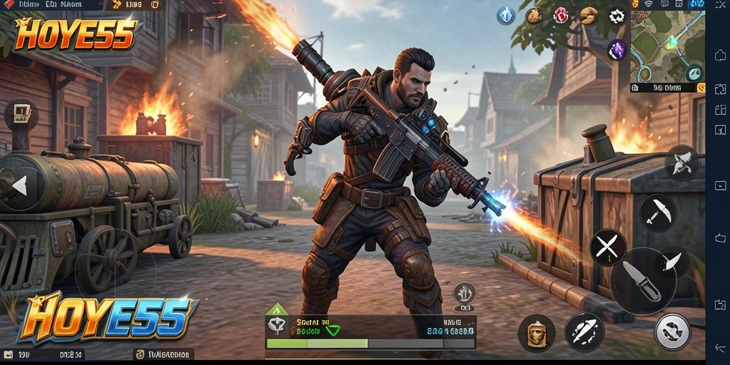 Tampilan gameplay HOYE55 yang memukau dan mendetail.