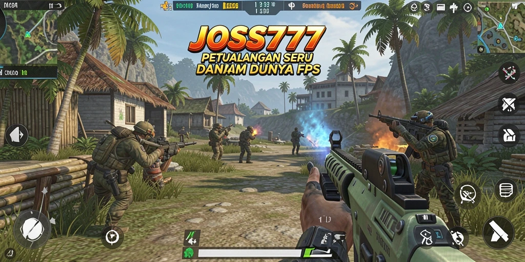 Gameplay mendebarkan dalam JOSS777, penuh aksi tembak-menembak.