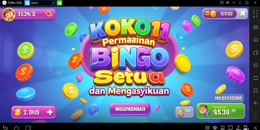 Screenshot gameplay KOKO11 yang menunjukkan suasana permainan Bingo yang seru.