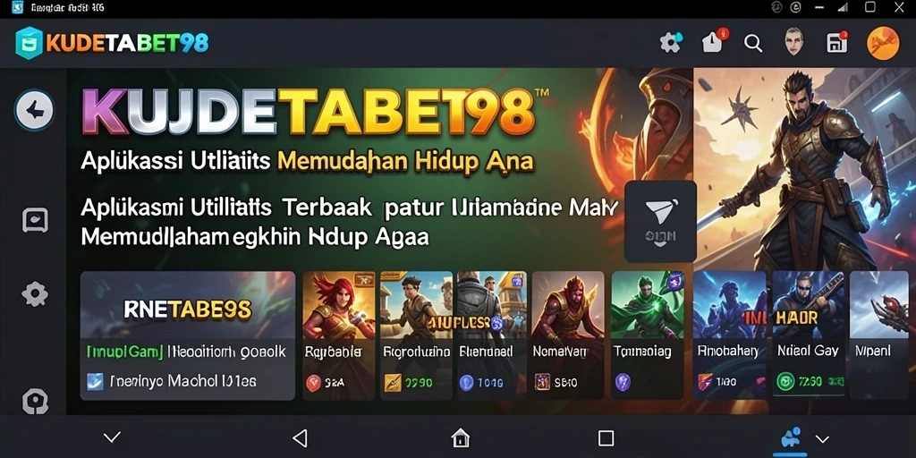 Tampilan antarmuka pengguna KUDETABET98 yang intuitif untuk kemudahan penggunaan.