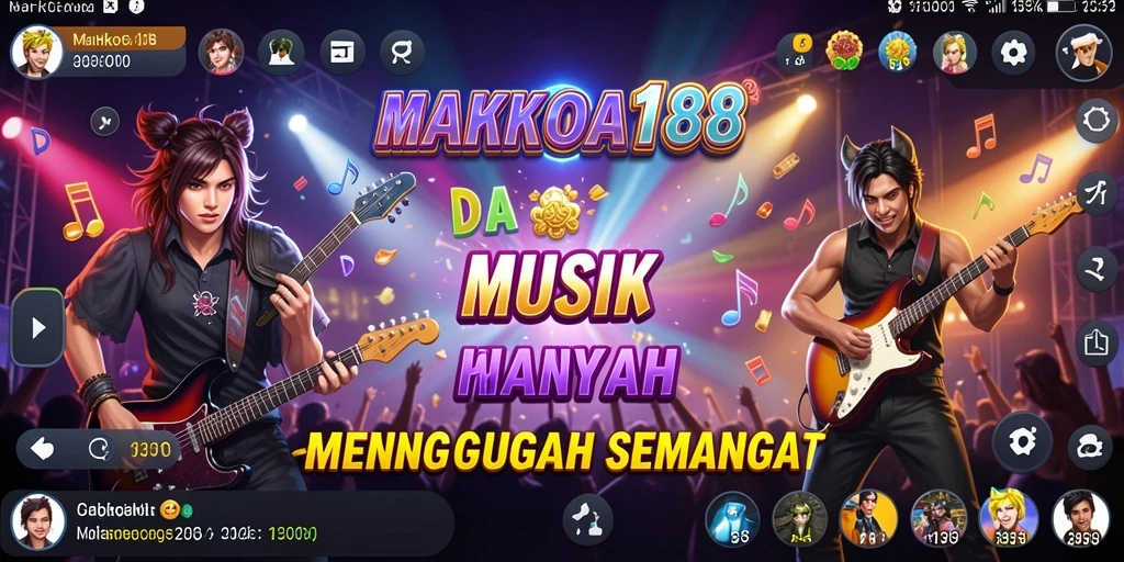 Tampilan gameplay menarik dengan interaksi musik yang dinamis.
