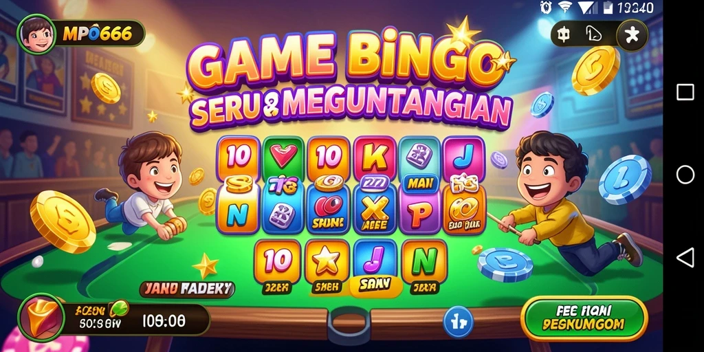 Gambaran gameplay seru di MPO666 dengan nuansa Bingo yang menarik.