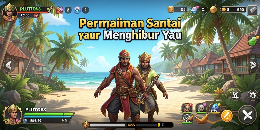 Tampilan gameplay PLUTO88 yang seru dan menarik.