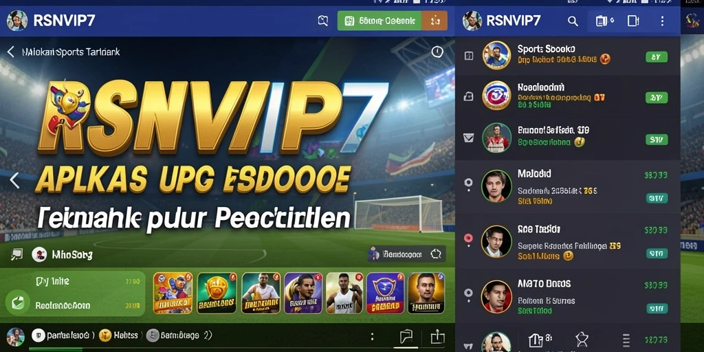 Tampilan gameplay RSNVIP7 dengan berbagai pilihan taruhan olahraga.