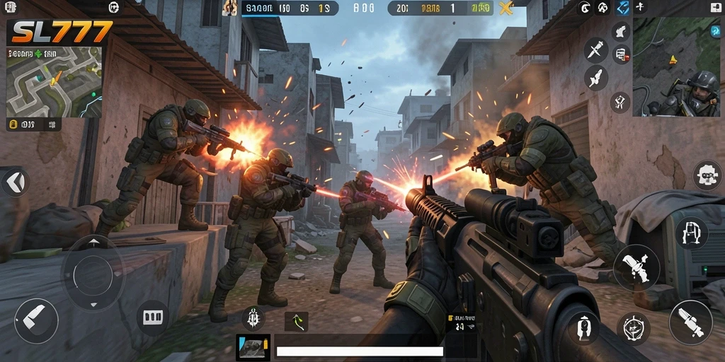Tampilan aksi seru dalam gameplay SL777 yang memukau.