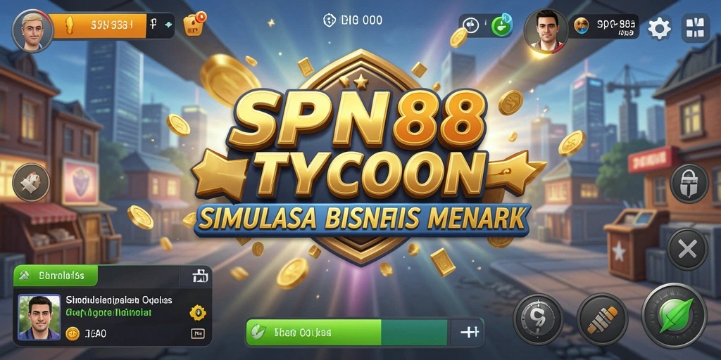 Tampilan gameplay SPN88 yang menarik dengan manajemen bisnis yang mendalam.